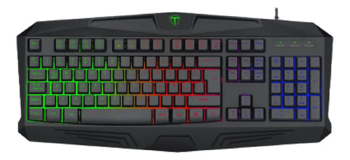 Teclado T-dagger Tanker Rainbow Negro