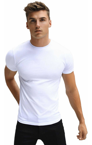 Remera Algodón Slim Fit Hombre Algodón Premium