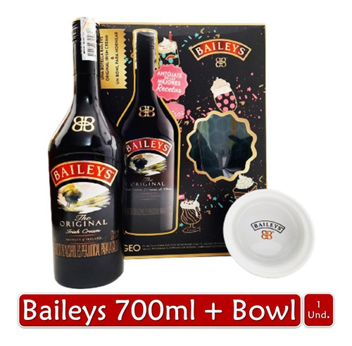 Crema De Whisky Baileys 700ml + Gts Bowl Para Hornear