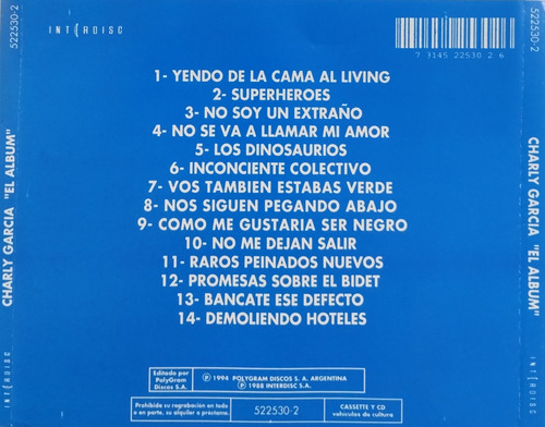 Charly García Cd Nuevo El Álbum 14 Éxitos De Su Trayectoria