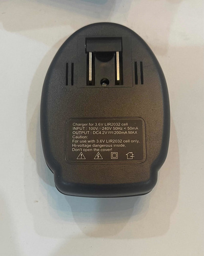 Cargador Para Batería 2032 Lir2032 Carga 2 Baterías