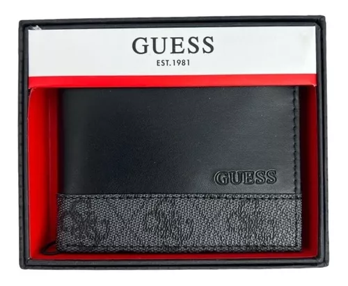 Carteira Masculina Guess Original Em Couro Ns Black