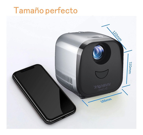 Imagen 3 de 10 de Mini Proyector Cañon Portátil Led 500 Lumens 110 Pulgadas Vga Hdmi Hd Multipuertos