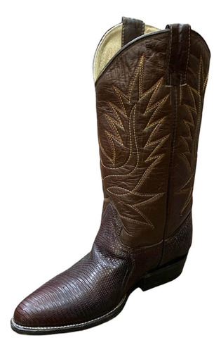 Bota Vaquera Piel Original Lizard Hombre Últimos Par Oferta