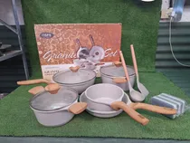 Comprar Juego De Ollas Sartenes De Cerámica Antiadherente 8 Piezas