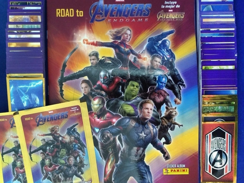Endgame Set Completo Avengers Panini Álbum Tapa Blanda Grati