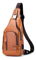 Comprar Bandolera, Pechera Moderno Cuero Genuino Informal Salida Usb
