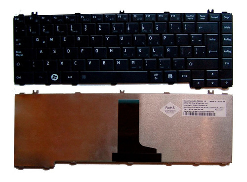 Teclado Toshiba L600  L645 C645 L635 L745 735 Sp