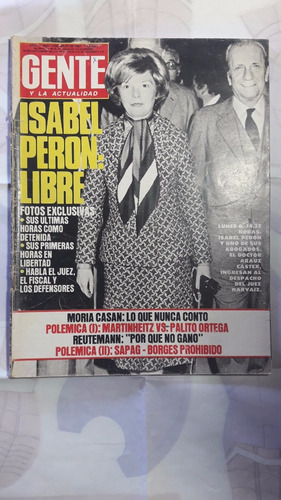 Revista Gente 833 Isabel Peron - 9 Julio 1981