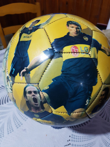Pelota Dribbling Boca Juniors Número 5 Exelente Condiciones Azul (Usado)