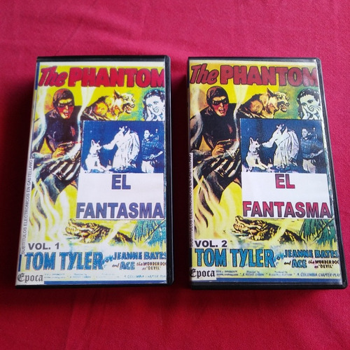 El Fantasma 1 Y 2 (the Phantom 1943) Serie Comp 2 Vhs Casete