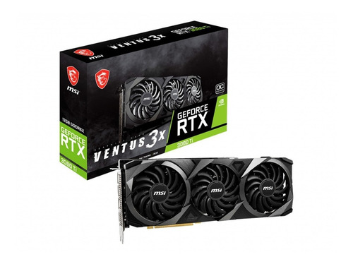 Placa de video Nvidia MSI Ventus GeForce RTX 30 Series RTX 3080 Ti GEFORCE RTX 3080 Ti VENTUS 3X 12G OC OC Edition 12GB