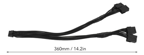 Cable De Extensión Negro Negro De 16 Pines A 4 X 8 Pines 12v