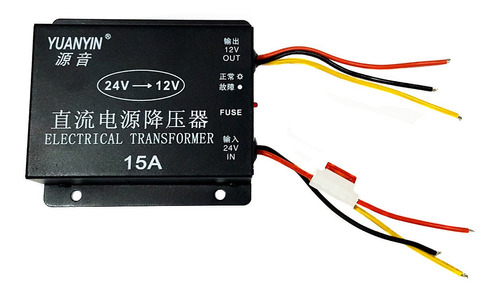 Convertidor Transformador De 24v Dc A 12v Dc 15 Amperios