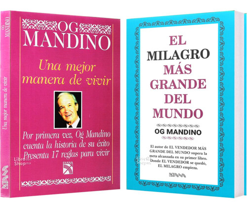 Og Mandino Mejor Manera De Vivir + Milagro Más Grande Mundo