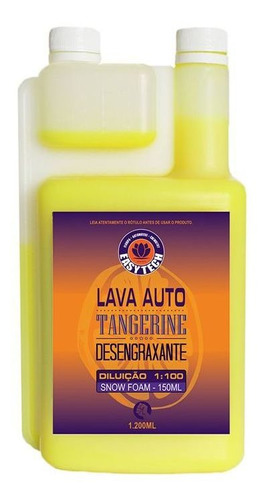 Lava Auto Tangerine Shampoo Desengraxante 1,200ml Easytech