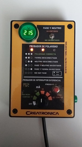 Probador Polaridad Y Disyuntores 3 En 1  Con Voltímetro