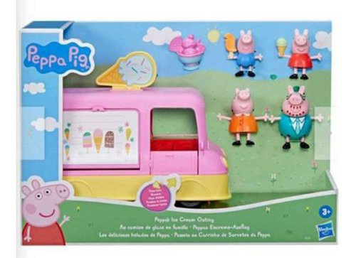Muñeca Peppa Pig Con Camión De Helados Y Su Familia Hasbro 