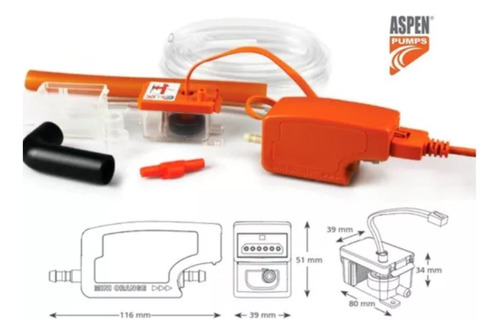 Bomba Condensado Aire Acondicionado Aspen Mini Orange