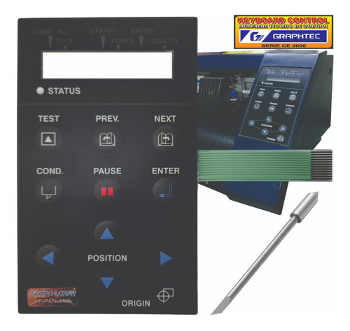 Teclado Graphtec Plotter Ce 3000 Med. Original+navaja Gratis