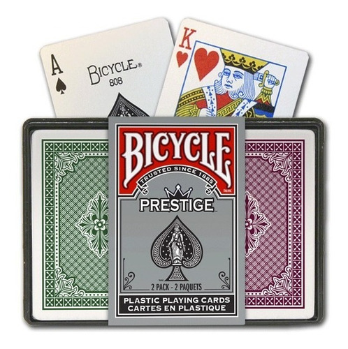 ¡ Cartas Bicycle Prestige Azul Plastic  Poker Originales !!