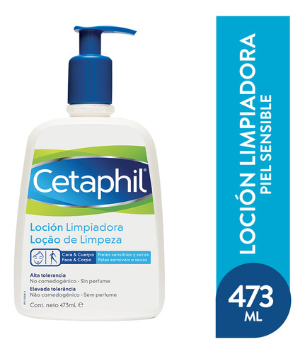 Cetaphil Locion Limpiadora Rostro Y Cuerpo Limpiador 473 Ml