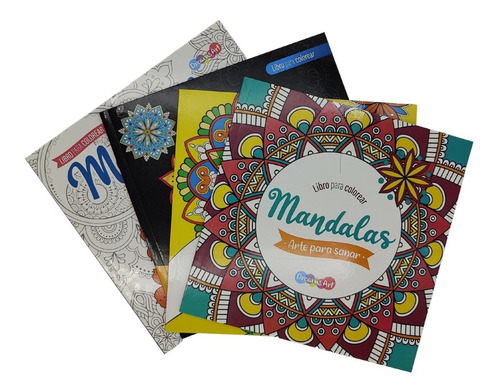 Set 4 Libros Mandalas Para Colorear Concentración