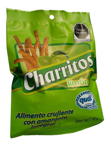 Pack X10 Churritos De Amaranto Sabor Limón Botanas Saludable