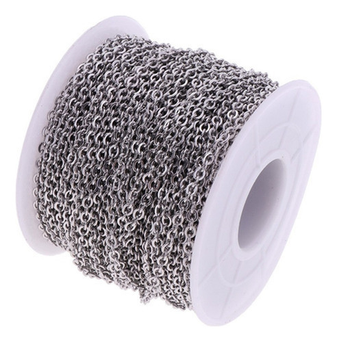 A Acero Inoxidable 2mm Cadena 10yd / Rollo For Collar