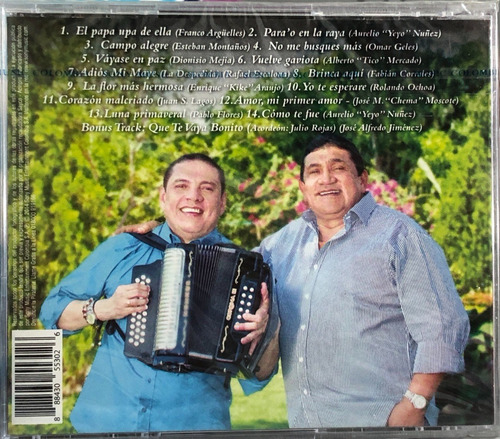Imagen 2 de 2 de Poncho Zuleta Y El Cocha Molina - Para'o En La Raya