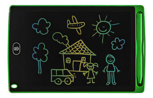 Tablero Mágico T-go 8.5 Tablero De Notas Lcd Dibujo Escritura Digital Pizarra Led Infantil Niños Adultos Color Verde