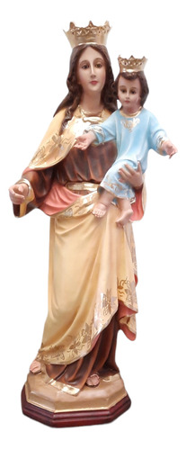 Figura De La Virgen Del Carmen De 87 Cm 