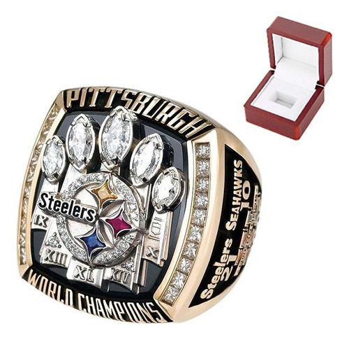 Nfl - Anillos De Campeonato De Los Pittsburgh Steelers 2005