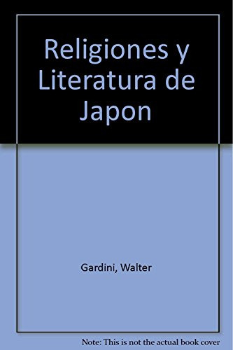 Libro Religiones Y Literatura De Japon De Gardini Walter Kie