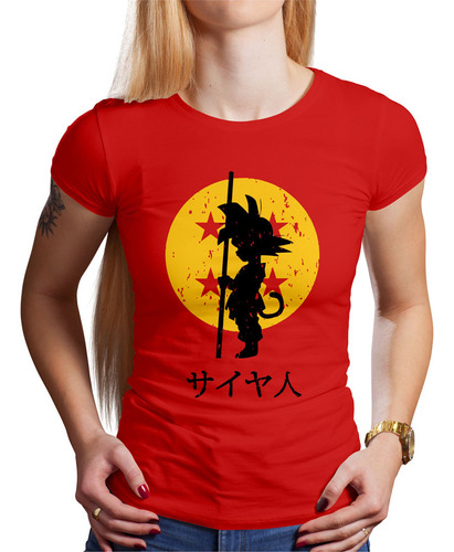 Polo Dama Goku Niño Dbz (d1033 Boleto.store)