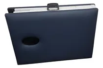 Comprar Camilla Portátil Masajes De Metal Color Azul Dc Plegable