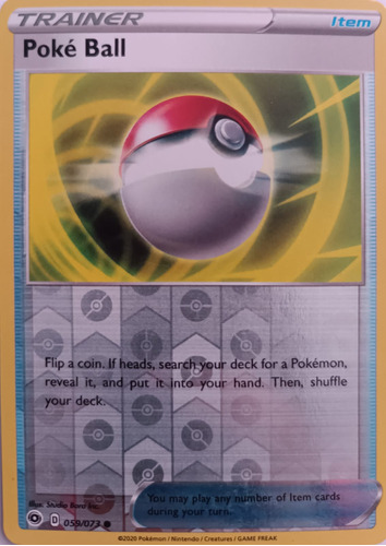 Pokémon Tcg  Poké Ball 059/073 Reverse