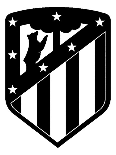 Vinilo Decorativo De Fútbol Escudo Atlético De Madrid