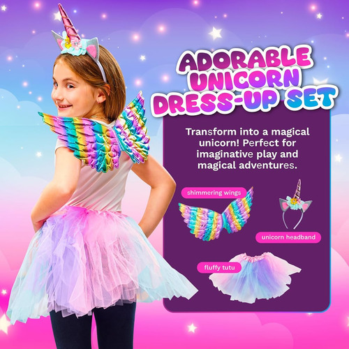 Peluche Interactivo De Unicornio Para Niñas Incluye Disfraz