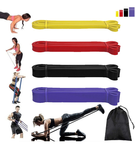 Kit Bandas Elásticas De Resistencia Pull Up Crossfit Gym