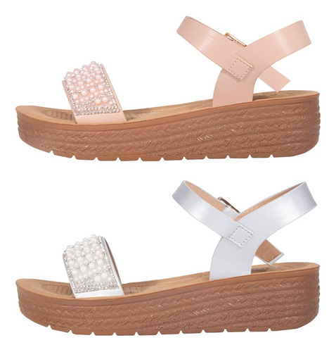 Sandalias Dama Vi Line Kit 2 Pares Planas 1119962
