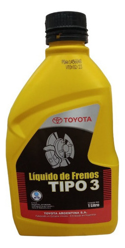 Liquido De Frenos Toyota Tipo 3