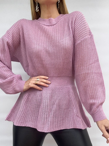 Sweater Manga Semi Oxford Lana Talle Especial Mujer