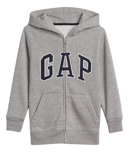 Polerón Logo Full Zipper Gris