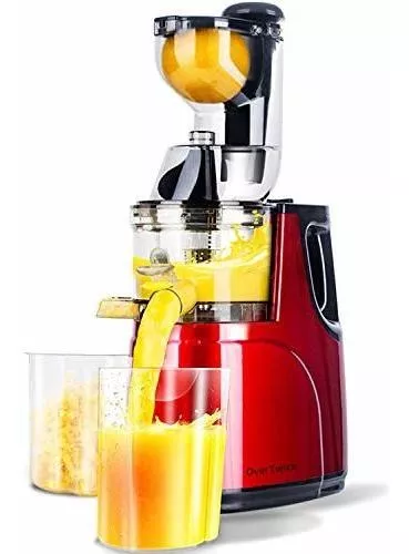 Extractor de jugo de masticación lenta Caynel, máquina exprimidora de  prensa en frío con 3 pulgadas de ancho para frutas y verduras, exprimidor