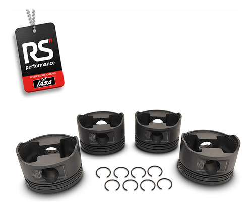 Kit Pistão Forjado Côncavo Ap 1.9 8v 1000cv + 4 Pinos 20mm