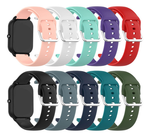 Ecsem 10 Correa Multicolor Para Reloj Oyv Tgw101 Repuesto