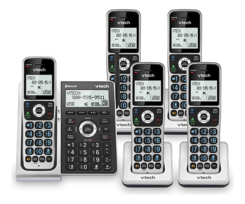 Teléfono Inalámbrico Vtech Vs306-5 Con Auriculares Bluetooth