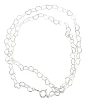 Comprar Cadena Plata Fina Con Eslabones De Corazon 40 Cm De Largo Collar Ideal Para Regalar En Ocasiones Especiales Como Cumpleaños Boda Bautizo Primera Comunión O 15 Años para Mujeres o Niñas