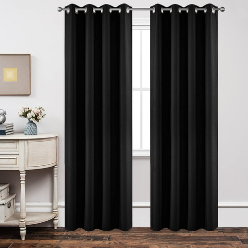 Juego De 2 Cortinas Opacas Con Aislamiento Térmico